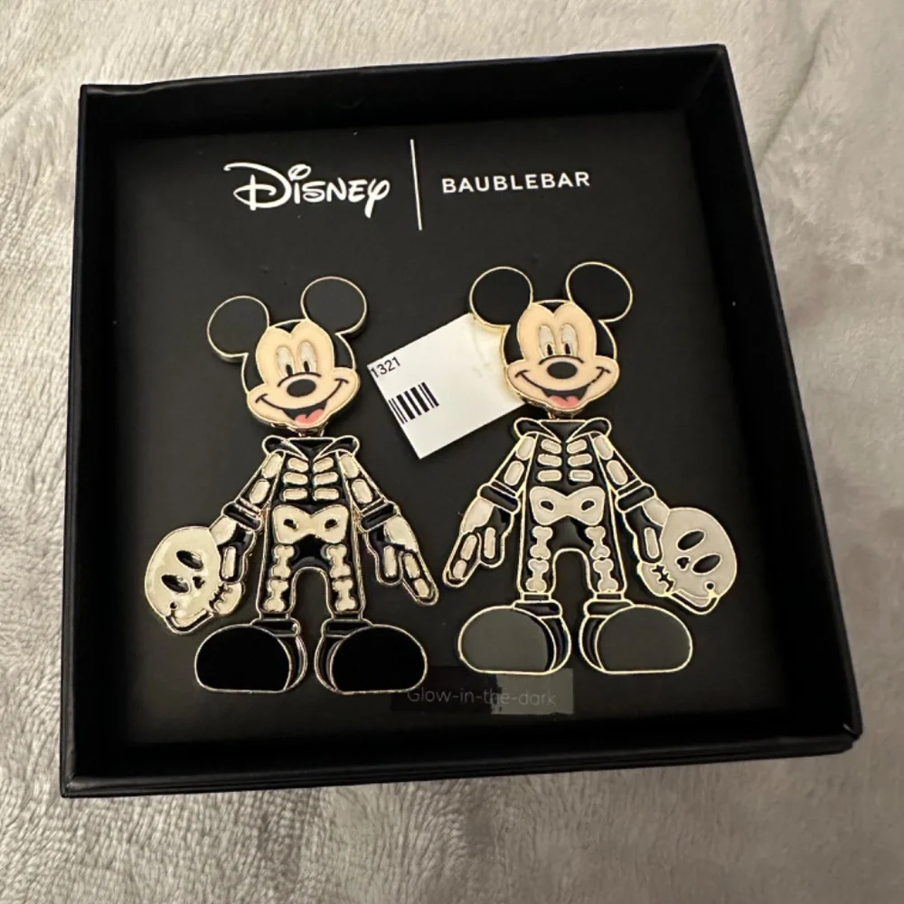 NIB DISNEY BAUBLEBAR MICKEY SKELTON EARRINGS - Picture 2 of 2
